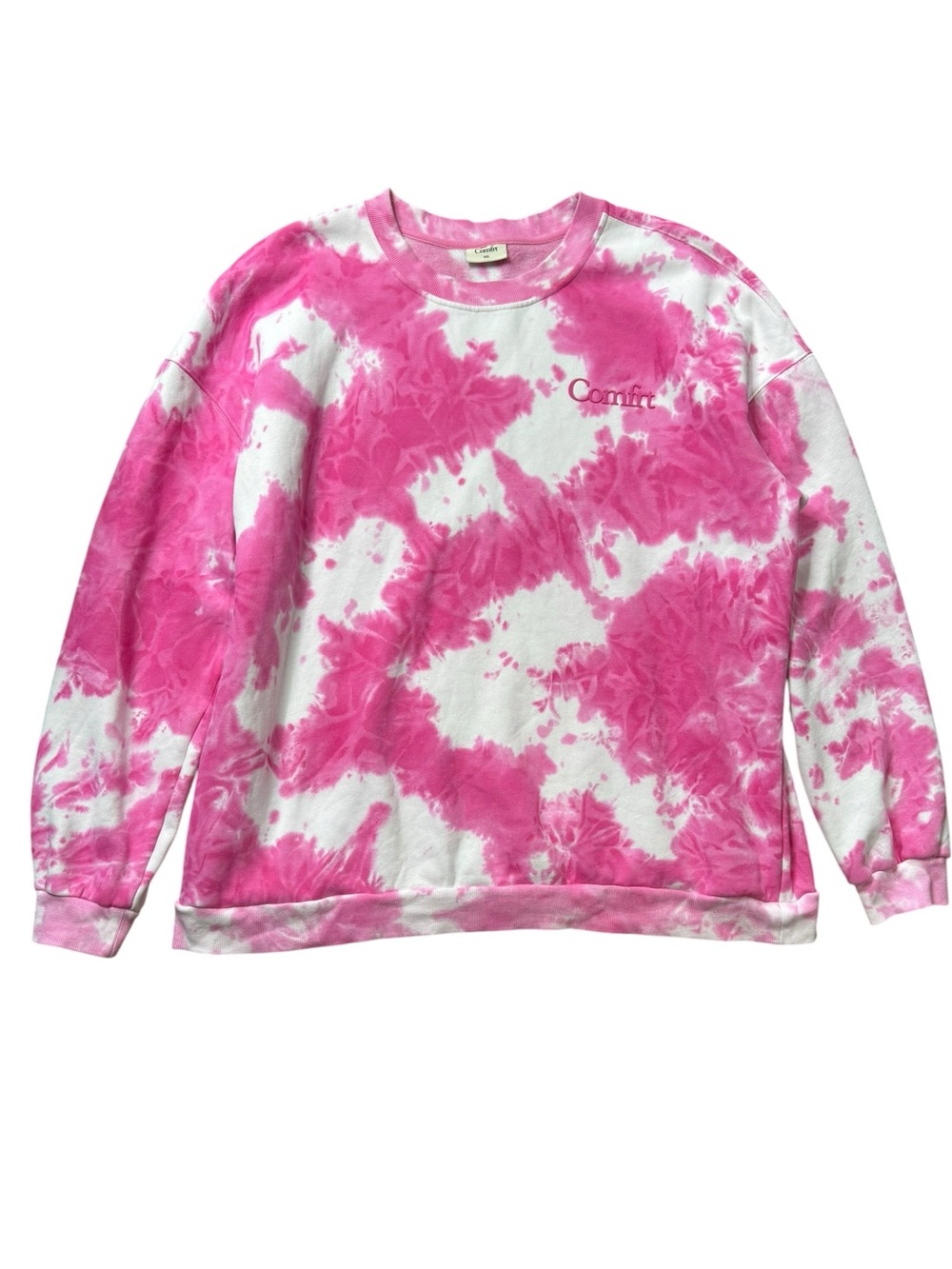 Comfrt Minimalist Crew Sweatshirt in Strawberry Swirl size 3XL